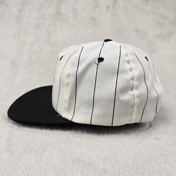 Vintage Planet Hollywood Pinstripe SnapBack Hat Cap Chicago Theme Park 90s - Picture 5 of 9